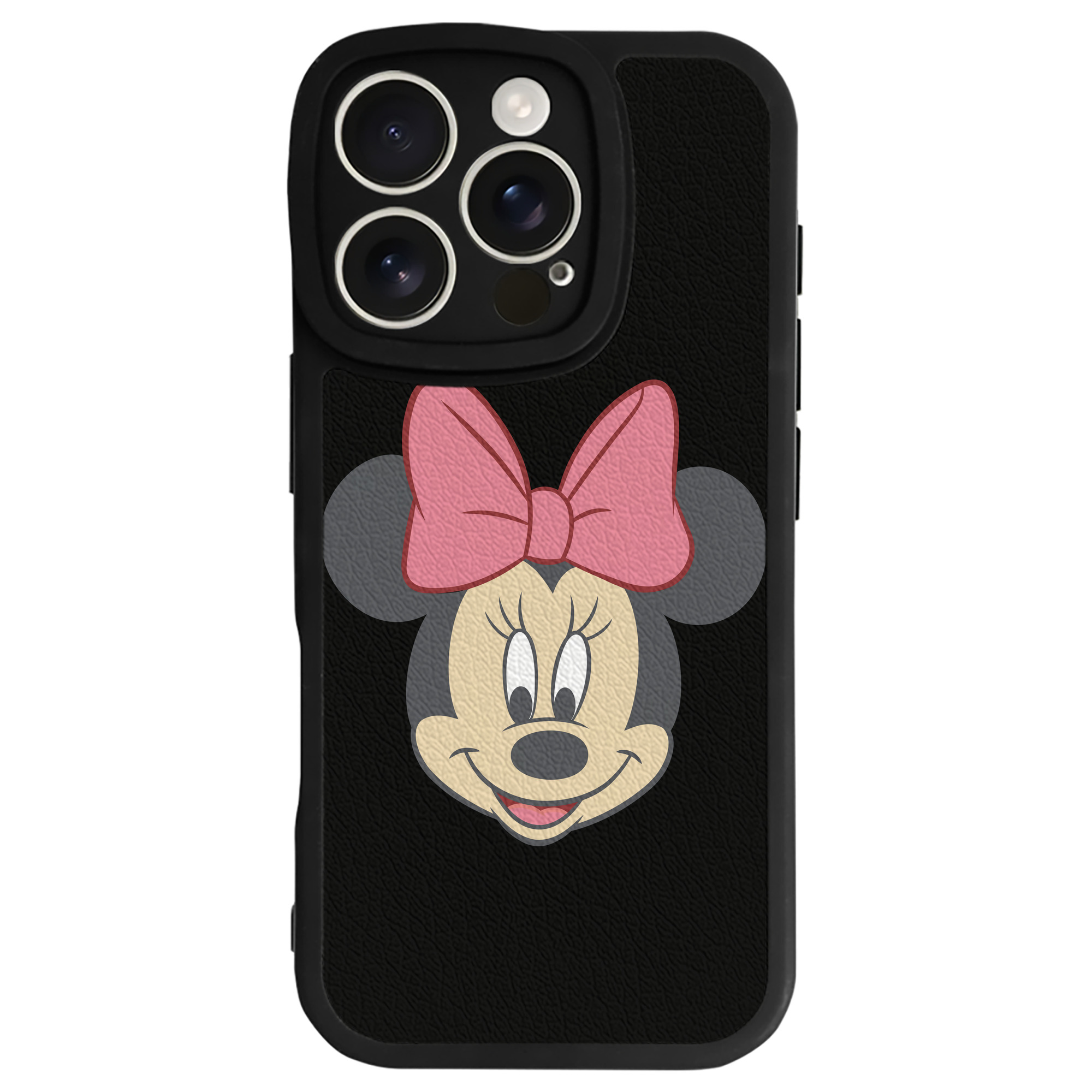 （画像用） ミッキーマウス Mickey Mouse 【iPhone 16シリーズ対応】シリコンスマホケース（レザー調） 材質：シリコン